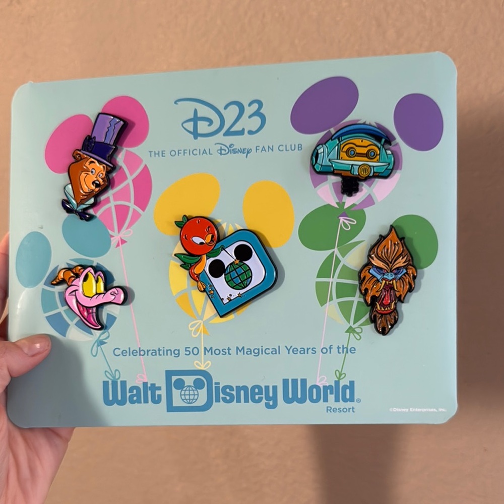 Disney D23 50th Anniversary Pin Set